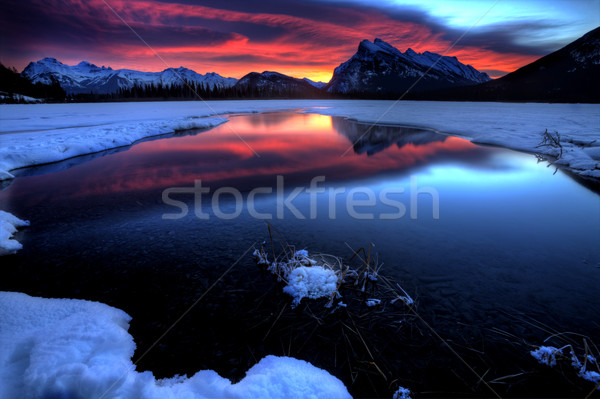 Sunset Mount Rundle Stock photo © pictureguy