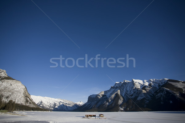 Lake Minnewanka in Winter Stock photo © pictureguy