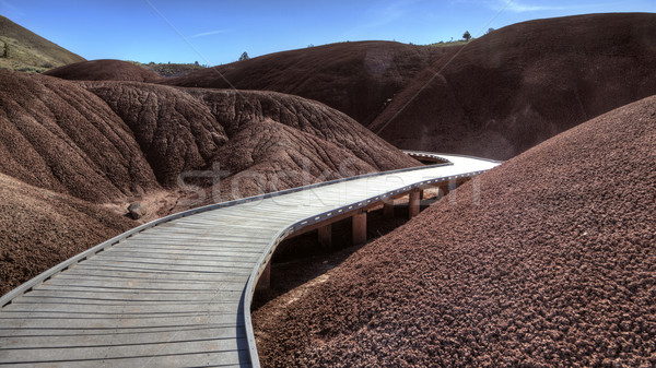 Verniciato colline Oregon colorato view rosso Foto d'archivio © pictureguy