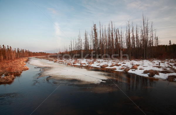 Sunset River Manitoba Canada Stock photo © pictureguy