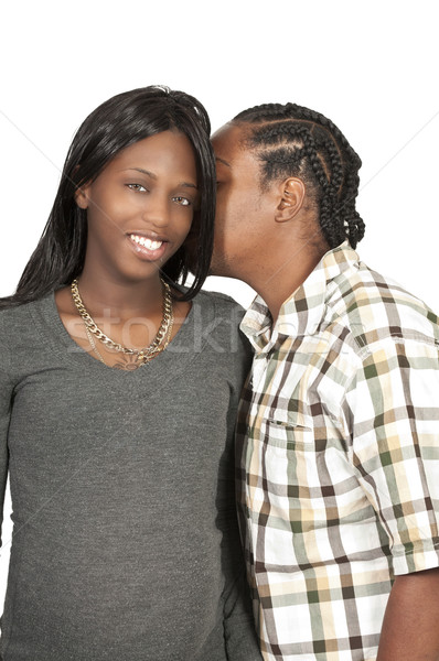 Expecting parents Black African American couple Stock photo © piedmontphoto