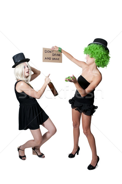 Women Holding Sign Stock photo © piedmontphoto