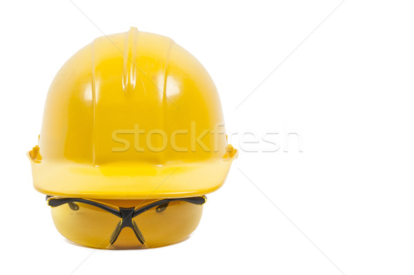 Gafas de seguridad personal trabajador cabeza artes Foto stock © piedmontphoto