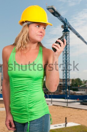 Female Construction Worker Stock photo © piedmontphoto