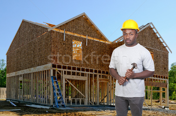 Black Construction Worker Stock photo © piedmontphoto