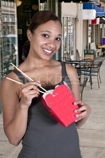 Woman Eating Stock photo © piedmontphoto