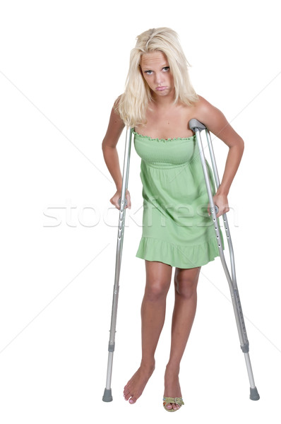 Woman Doing Crunches Stock photo © piedmontphoto