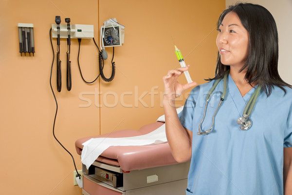 Female Doctor with Syringe Stock photo © piedmontphoto