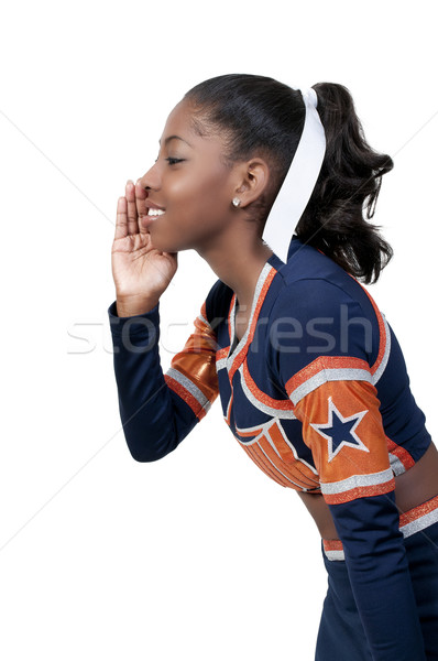 女子 耳語 秘密 年輕 美麗 非裔美國人 商業照片 © piedmontphoto