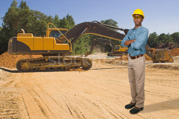 Black Man Construction Worker Stock photo © piedmontphoto