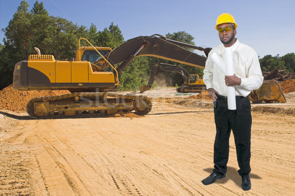 Construction Worker with Clipboard Stock photo © piedmontphoto