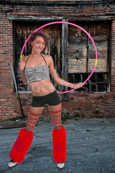 Woman with Hula Hoop Stock photo © piedmontphoto