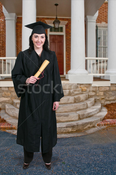 Diplômé jeune femme graduation femme étudiant jeunes [[stock_photo]] © piedmontphoto