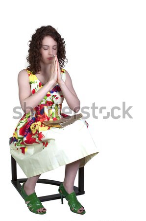 Mulher dolorido pé belo jovem mulher de negócios Foto stock © piedmontphoto