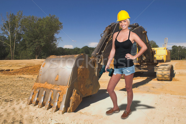 Female Construction Worker Stock photo © piedmontphoto