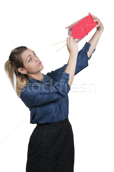 Woman Eating Stock photo © piedmontphoto