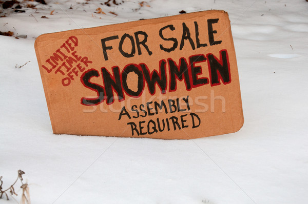 Snowmen for sale Stock photo © piedmontphoto
