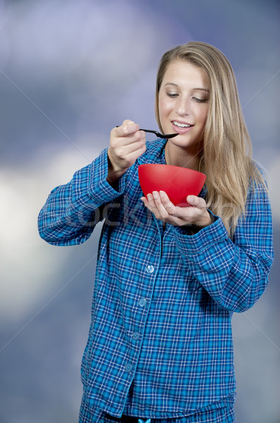 Woman Eating Stock photo © piedmontphoto