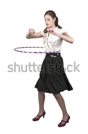 Woman with Hula Hoop Stock photo © piedmontphoto