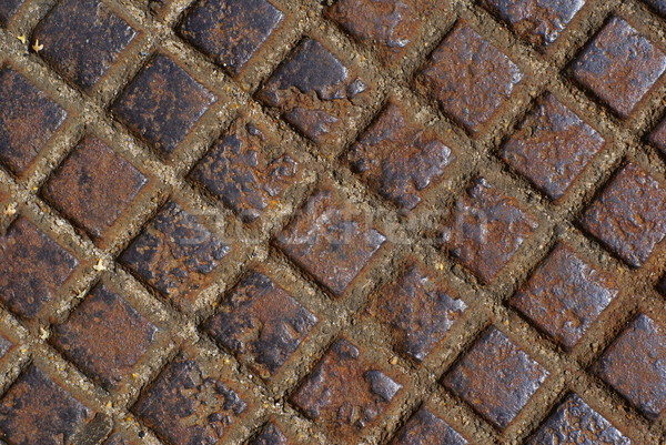 Rusty metal checker. Stock photo © Pietus