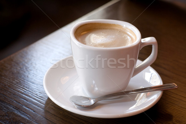 [[stock_photo]]: Tasse · tasse · de · café · café · accent · surface · café