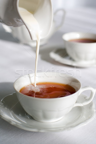 Lait tasse thé [[stock_photo]] © Pietus