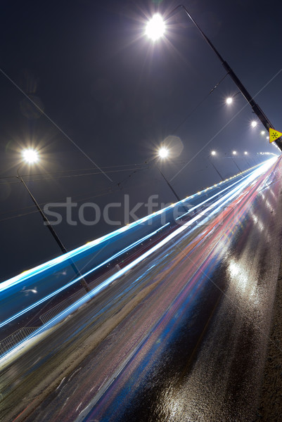 City road by night. Stock photo © Pietus