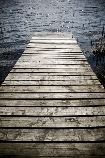 Wooden pier. Stock photo © Pietus