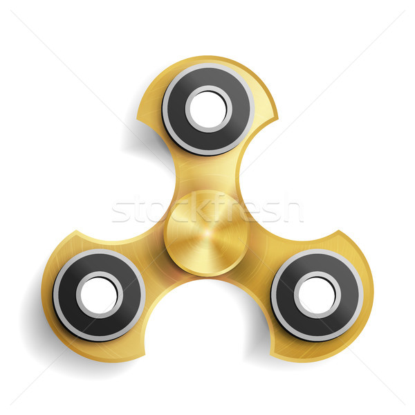 Hand Spinner Toy. Fidgeting Hand Toy For Stress Relief And Improvement Of Attention Span. Realistic  Stock photo © pikepicture