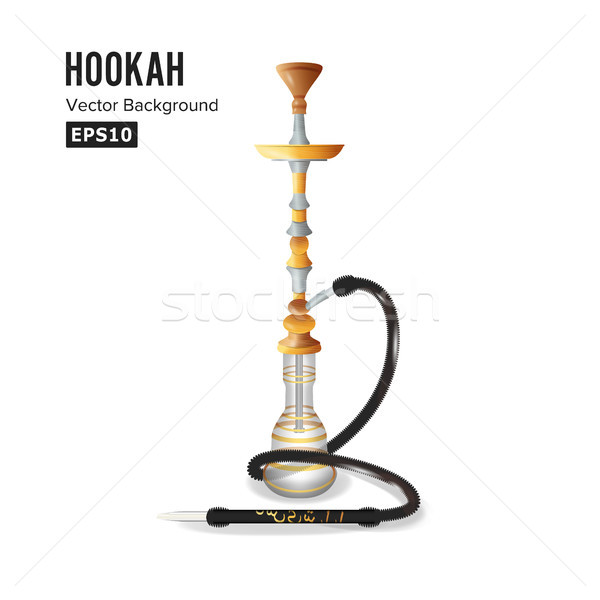 Hookah Symbol Vector Illustration. Template Graphic Design Element For Menu Of Hookah Lounge, Bar, V Stock photo © pikepicture