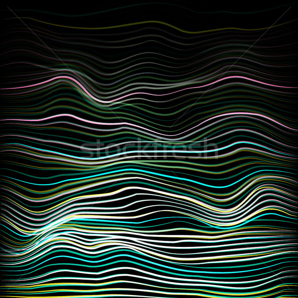 Moire Abstract Texture Vector. Modern Artistic Illustration Of Moire Painting Imitation. Good For Po Stock photo © pikepicture