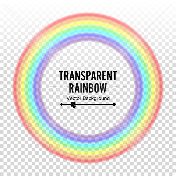 Arco-íris círculo elemento vetor cor espectro Foto stock © pikepicture