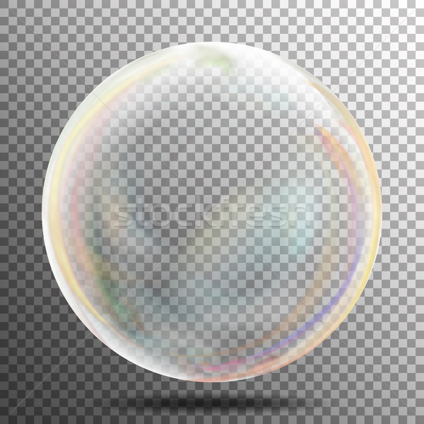 Transparent bulle de savon vecteur réaliste air bulle [[stock_photo]] © pikepicture