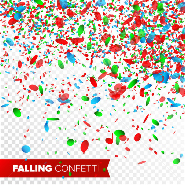 Confetti cadere vettore luminoso esplosione isolato Foto d'archivio © pikepicture
