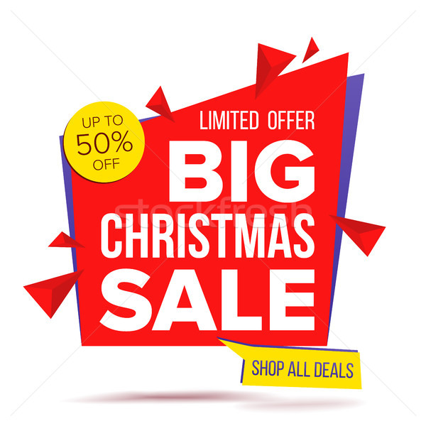 Stockfoto: Christmas · verkoop · banner · vector · label