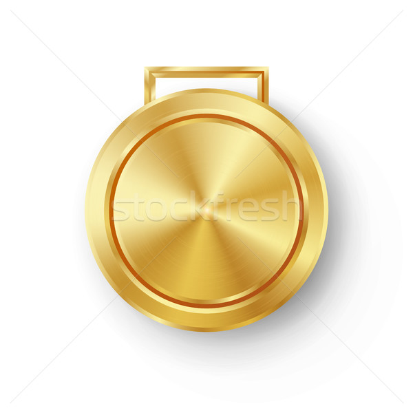 Stockfoto: Concurrentie · games · gouden · medaille · sjabloon · vector