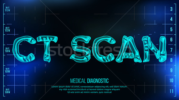 Scansione banner vettore medici trasparente Xray Foto d'archivio © pikepicture