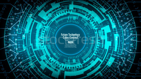 Abstract Futuristic Technological Background Vector. Hi Speed Digital Design. Security Network Backd Stock photo © pikepicture