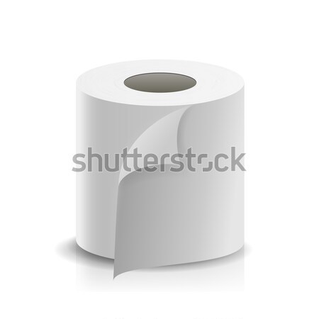 Valósághű papír zsemle vektor sablon fehér Stock fotó © pikepicture