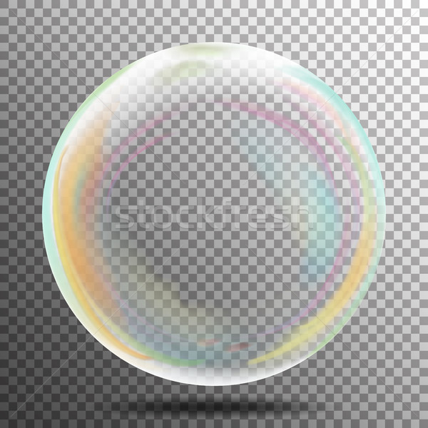 Transparant zeepbel vector realistisch lucht bubble Stockfoto © pikepicture