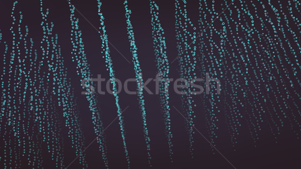 Deeltjes abstract grafisch ontwerp moderne zin wetenschap Stockfoto © pikepicture