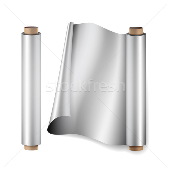 Aluminium toczyć wektora górę widoku Zdjęcia stock © pikepicture