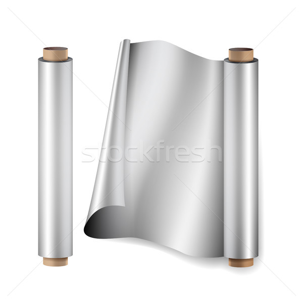 Aluminium rollen Vektor top Ansicht Stock foto © pikepicture