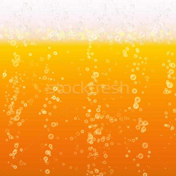 Bière mousse lumière lumineuses bulle liquide [[stock_photo]] © pikepicture