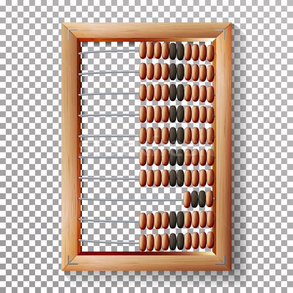 Abacus Set Vector. Realistic Illustration Of Classic Wooden Old Abacus. Arithmetic Tool Equipment. I Stock photo © pikepicture
