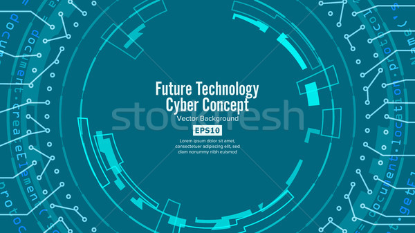 Сток-фото: аннотация · футуристический · вектора · безопасности · киберпространство