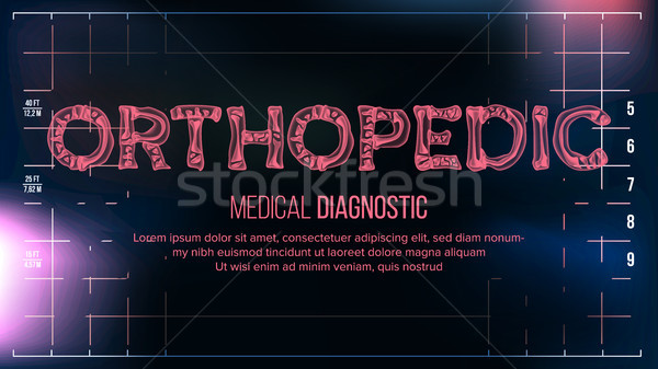 Orthopädische Banner Vektor medizinischen transparent xray Stock foto © pikepicture