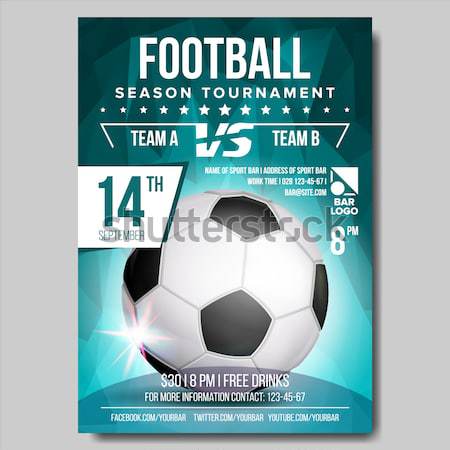 2018 FIFA World Cup Poster Vector. Russia Event. Soccer Banner Advertising. Sport Event Announcement Stock photo © pikepicture