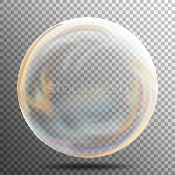 Transparant zeepbel vector realistisch lucht bubble Stockfoto © pikepicture