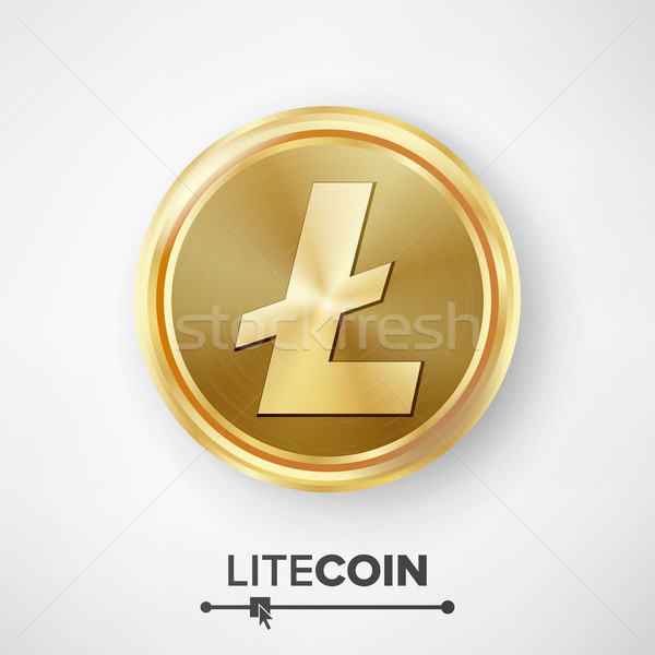 Litecoin Gold Coin Vector Stock photo © pikepicture